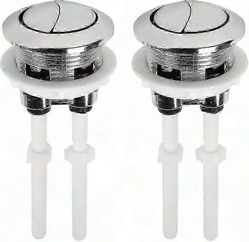 Stainless Steel Dual Flush Push Button for Toilet Tank Replacement