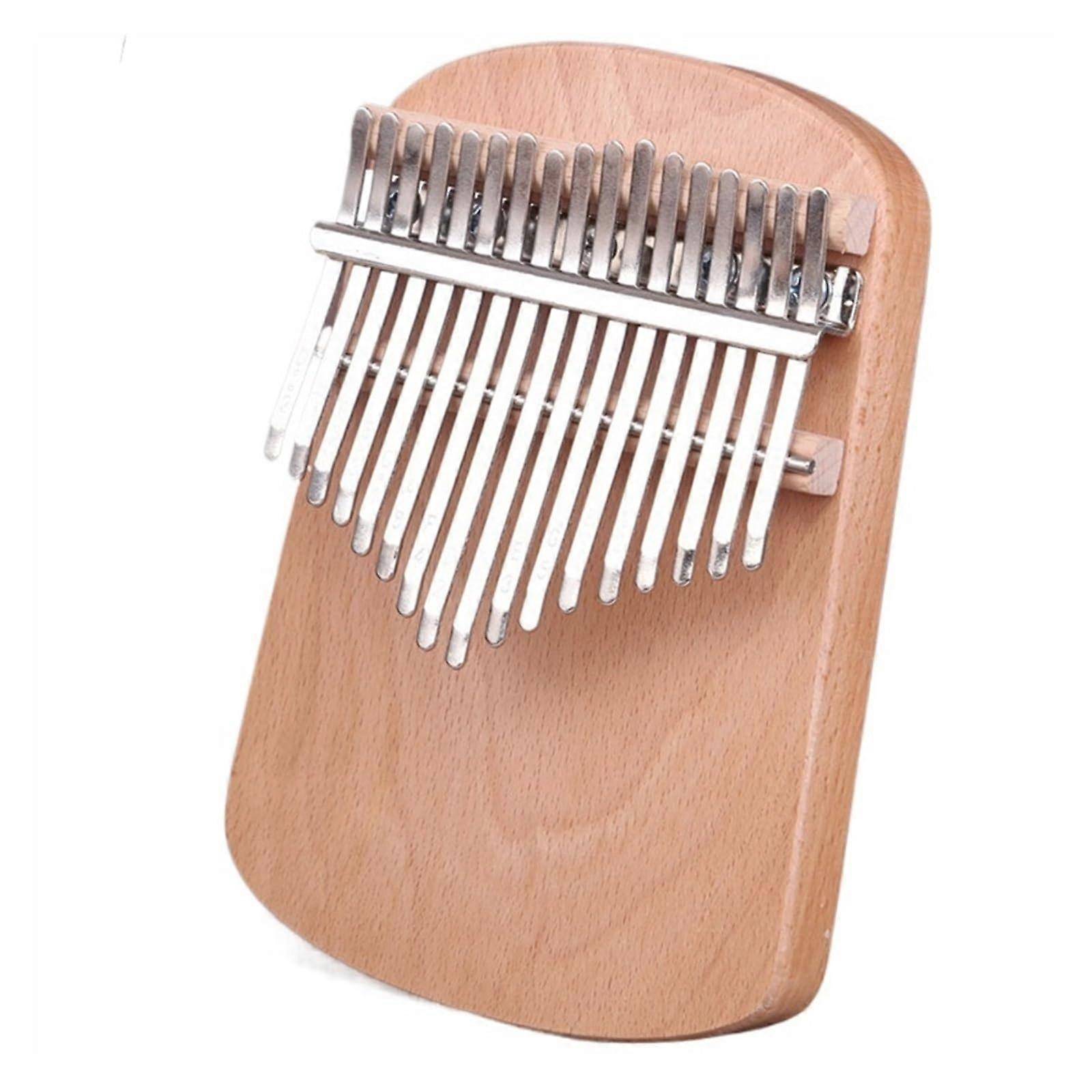 17 Key Kalimba Thumb Piano Solid Beech Wood with Engraved Notes for Beginners Warm Tone