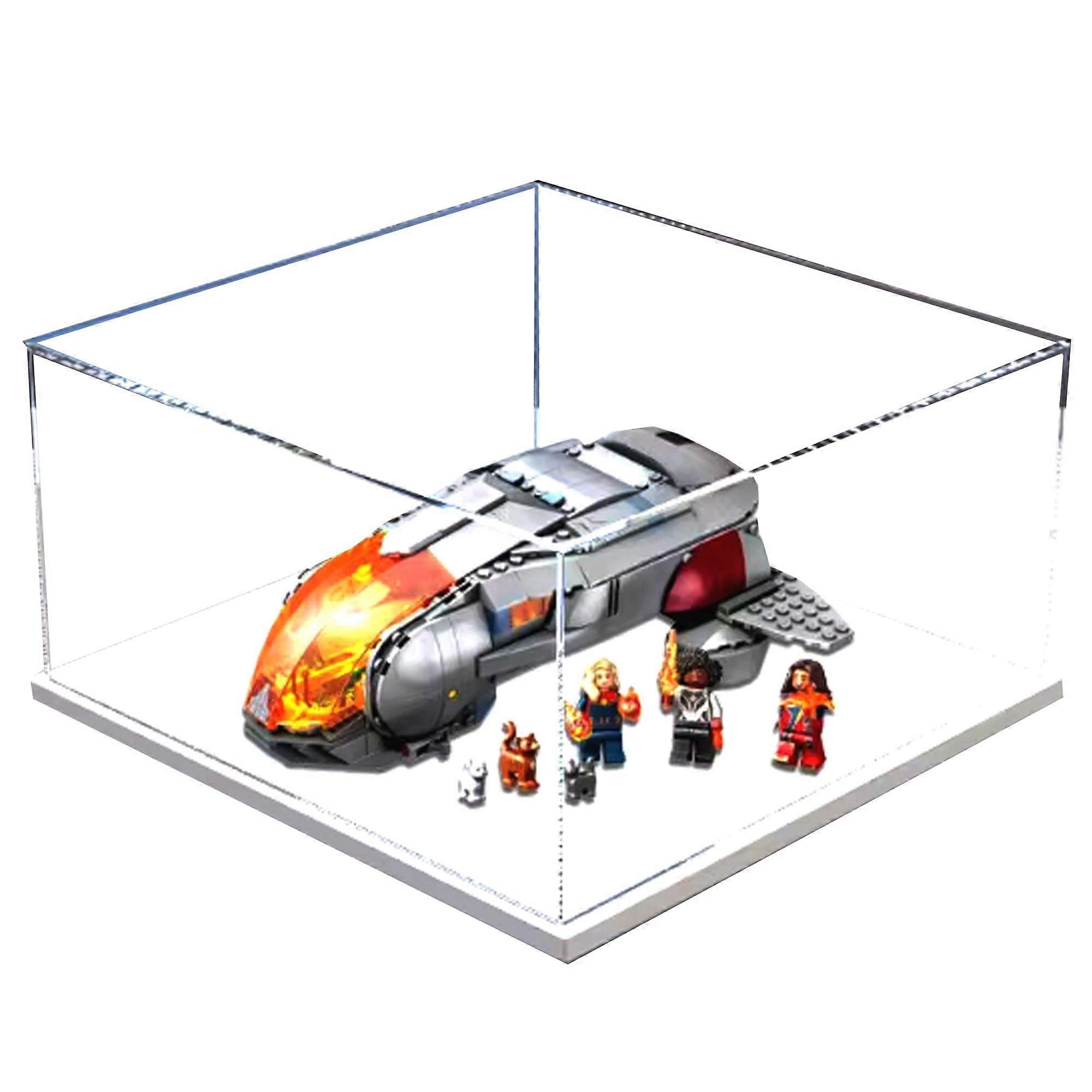 Acrylic Display Case for  76232 Airship, Dustproof Transparent Stackable Collectible Box
