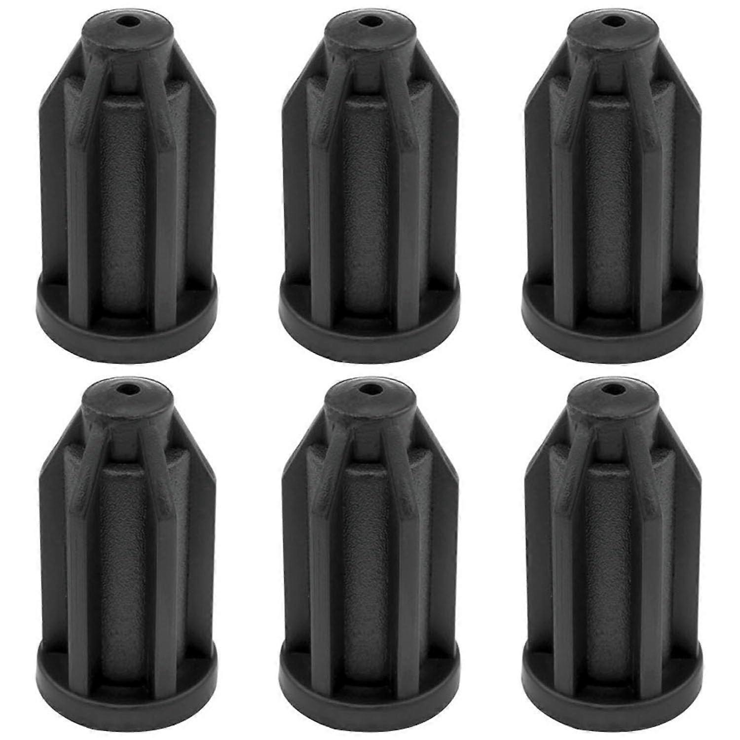 Caster Socket and Stem Sleeve 1 Inch Plastic Insert for Secure Fit and Floor Protection, 6 PCS