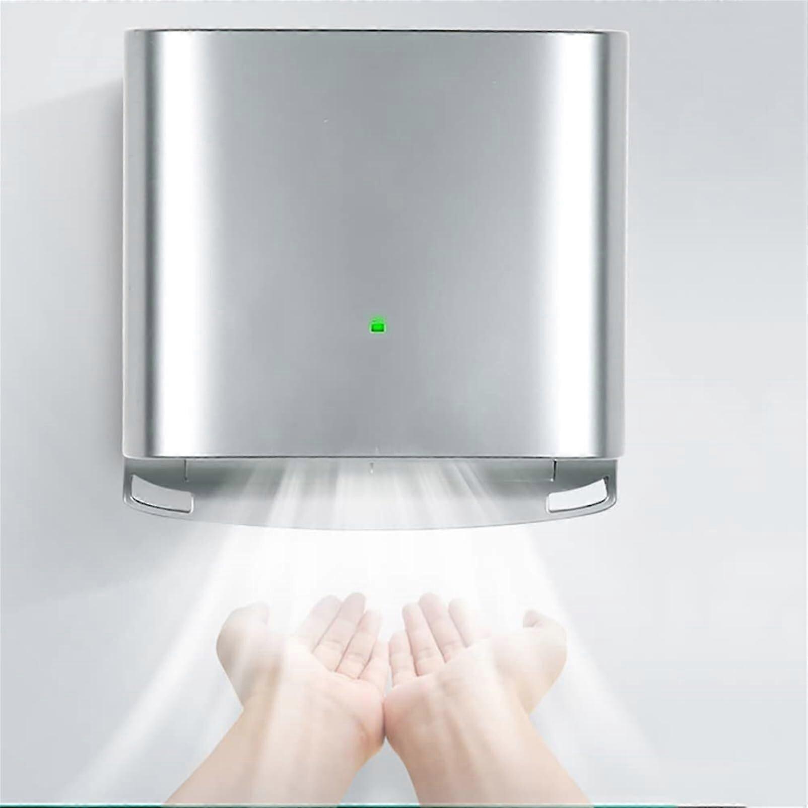Automatic Hand Dryer with Fast 10s Drying, Wall Mounted Commercial Silver Warm Air Touchless Sensor