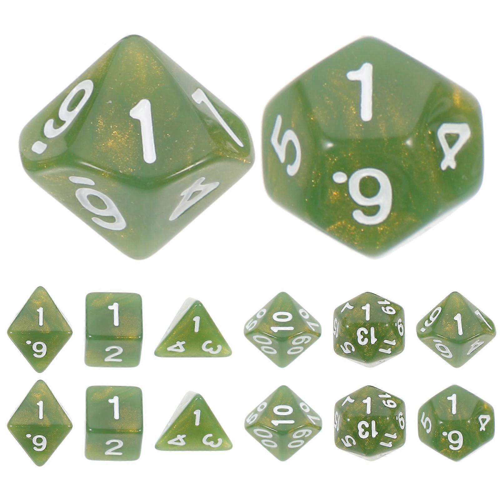 Multi-Sided Party Game Set for Playing 2Sets Green Acrylic Material