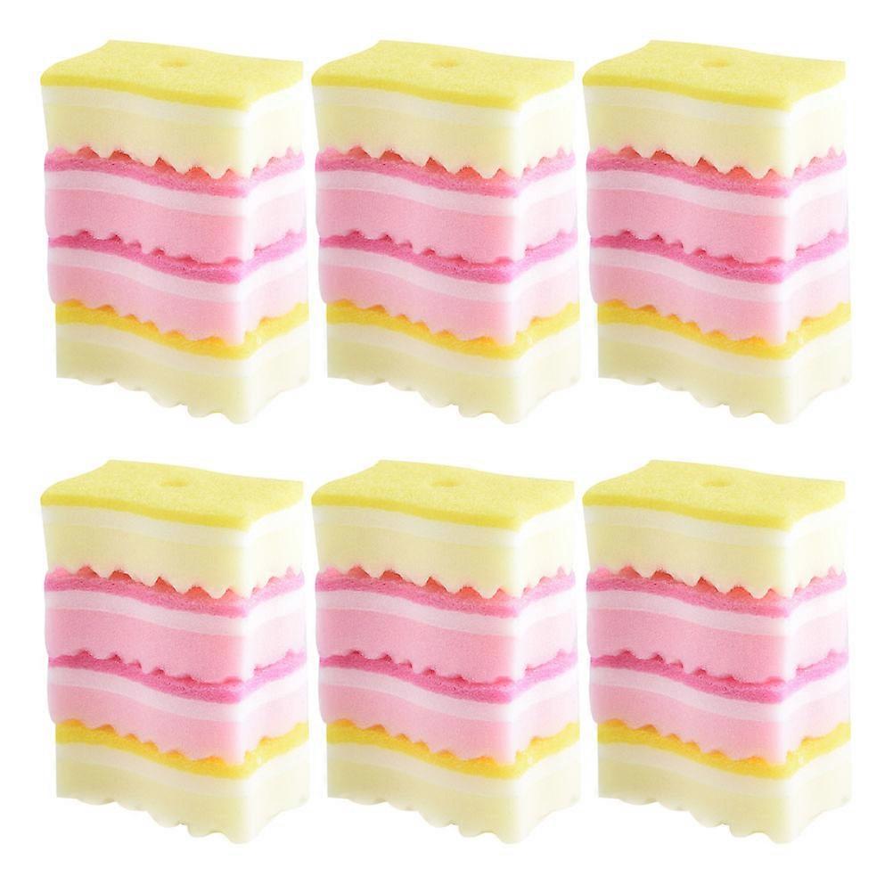Duster Sponge Waves Shaped for Home Cleaning 24Pcs Set Multicolor