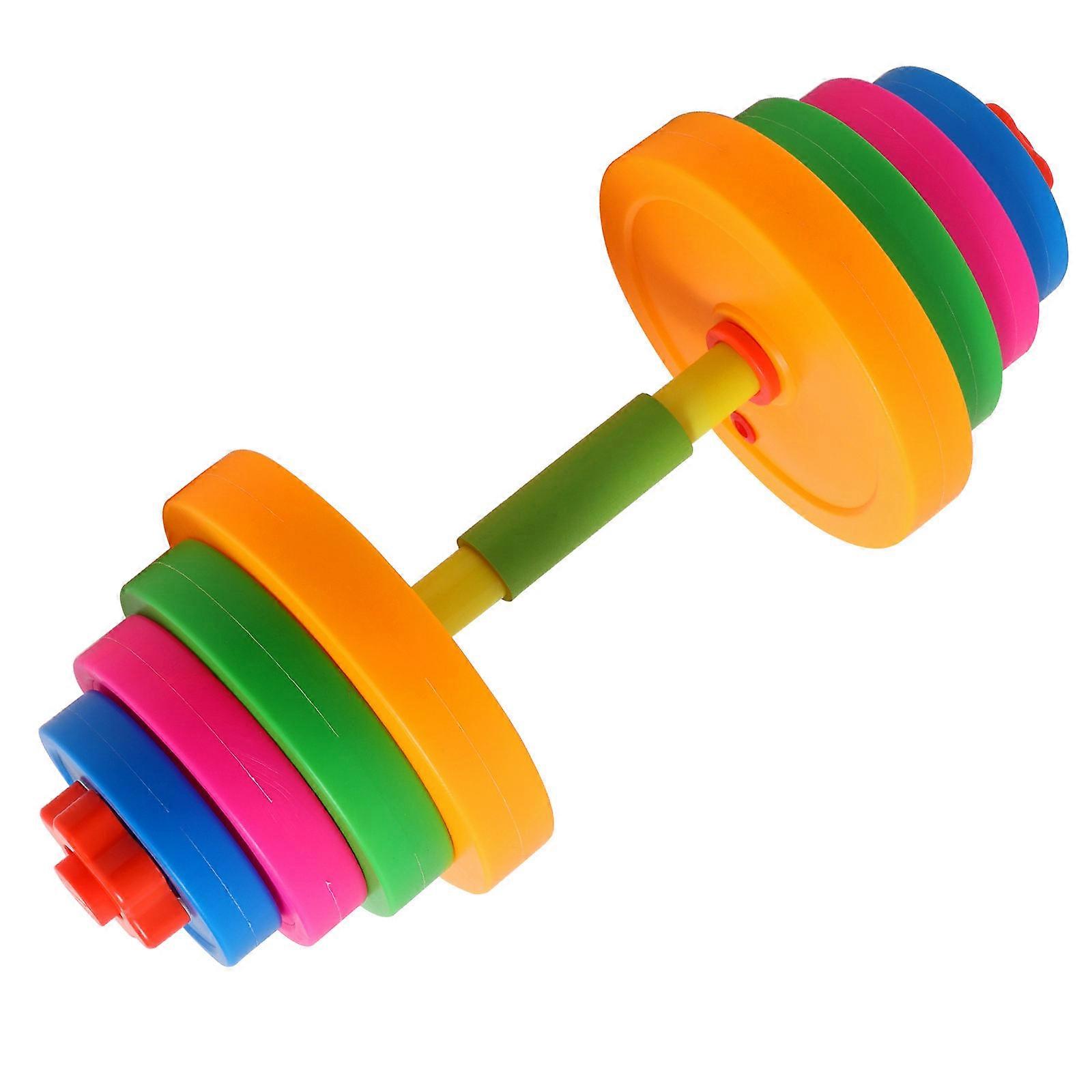 Kids Dumbbell 2Pcs Plastic Dumbbell for Exercising with Adjustable Weight