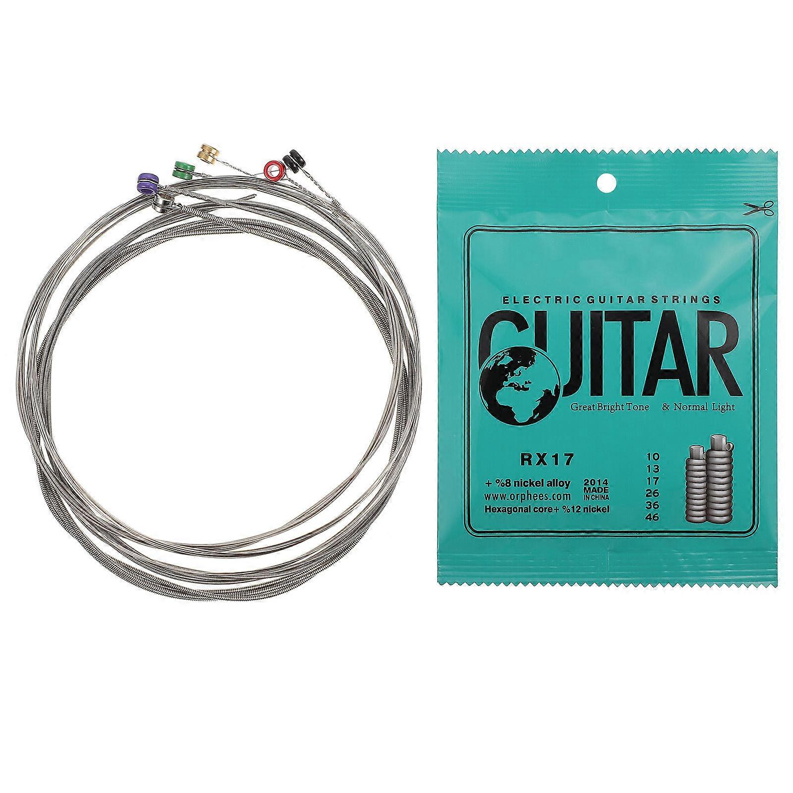 Green Electric Guitar Strings Nickel Plated for Guitar Replacement 2Sets