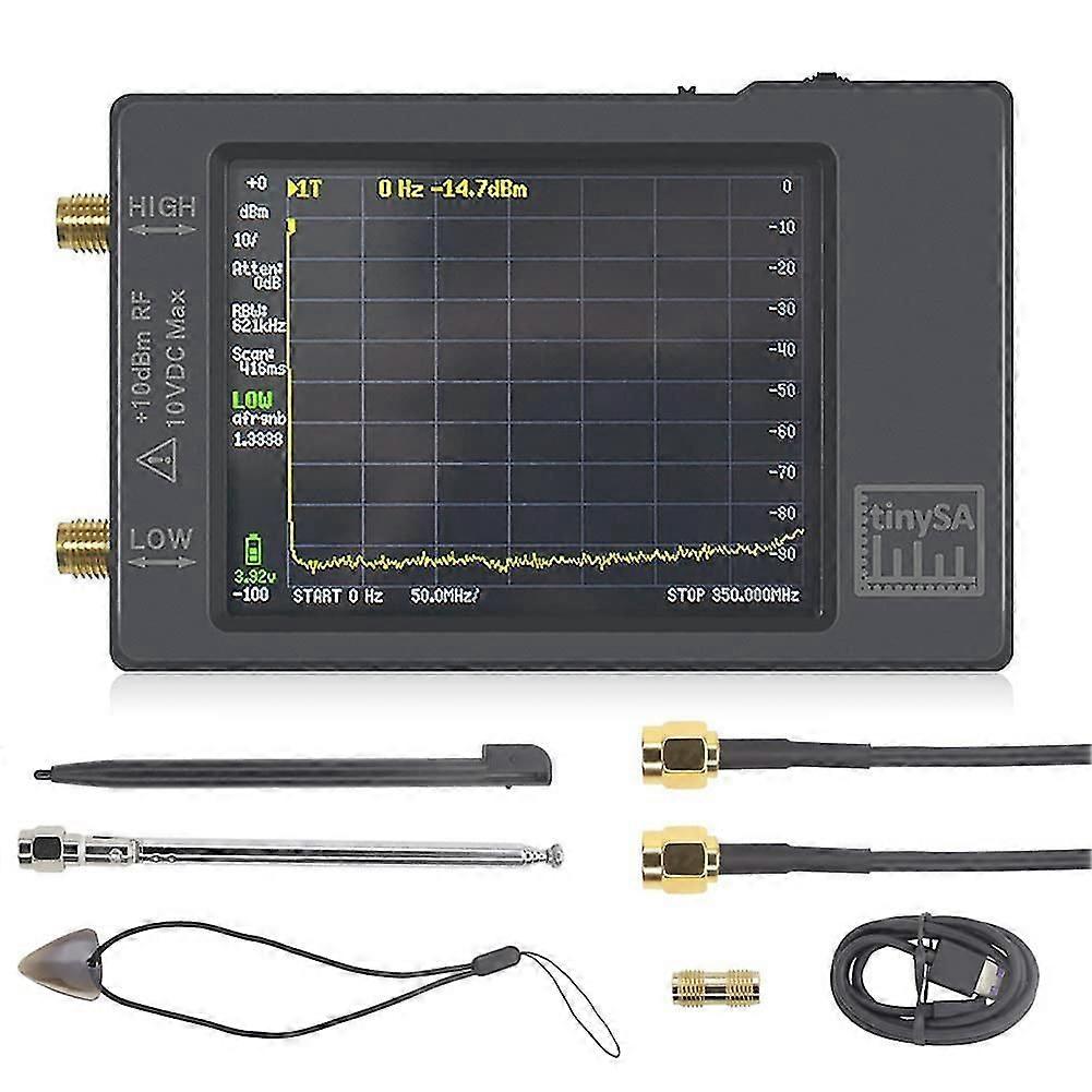 Spectrum Analyzer V0.3.1, 100-960mhz,mf/hf/vhf Uhf Input,with 2.8 Inch Touch Screen With Esd Protec