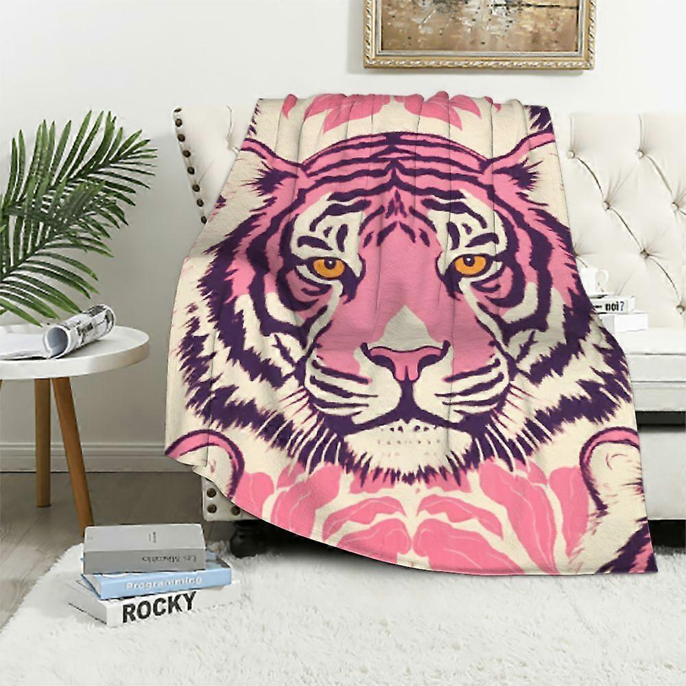 Blankets Plush Sofa Bed Throw Pink Tiger