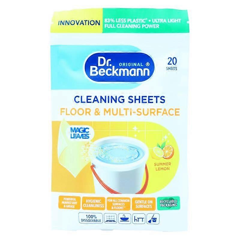 Dr Beckmann Floor & Multi-Surface Cleaning Sheets 20 Pack - Summer Lemon