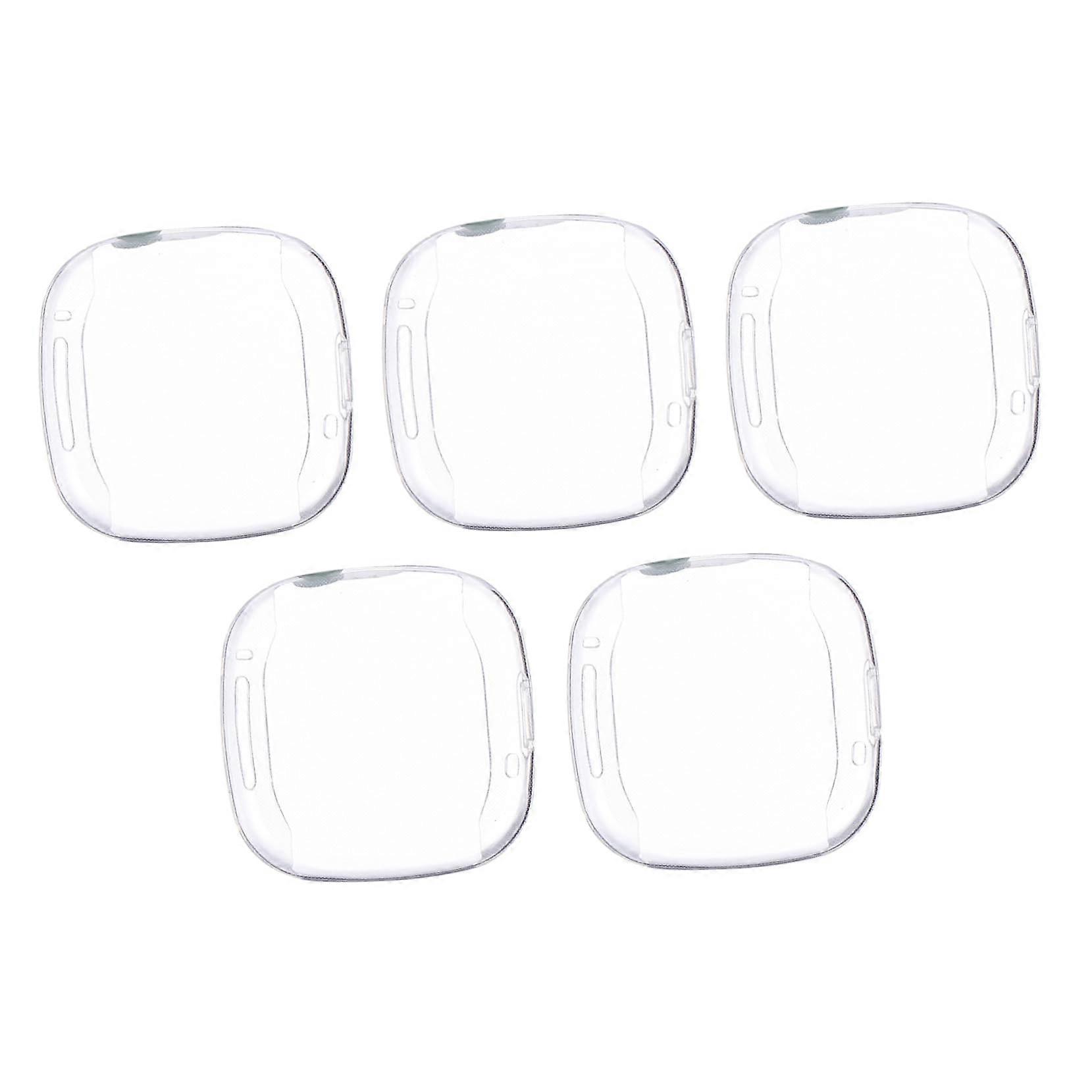 5 Pack Transparent TPU Scratch Resistant Watch Cover Bezel Protector for Fitbit