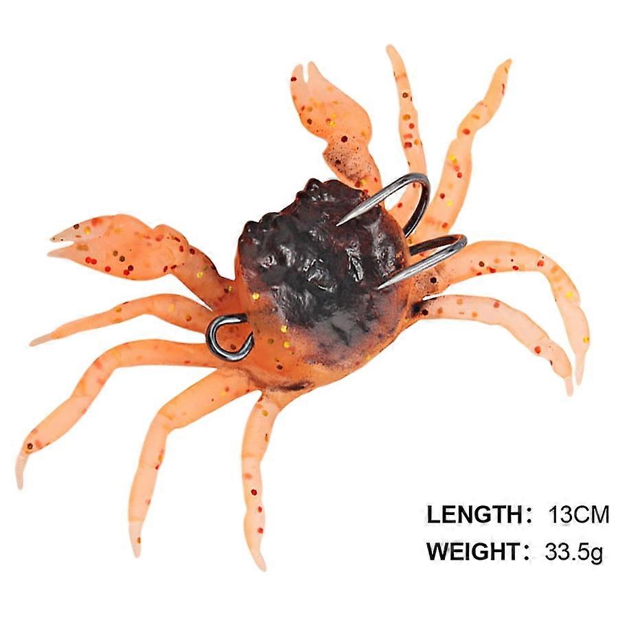 2 Stück weiche 3D-Bio-Köder zum Meeresangeln, Krabbenköder