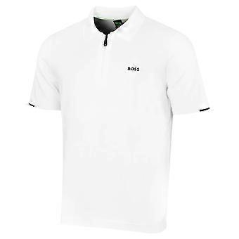 Polo de golf Hugo Boss Ever-X pour homme, collection 2026, en coton perforé et coutures côtelées.