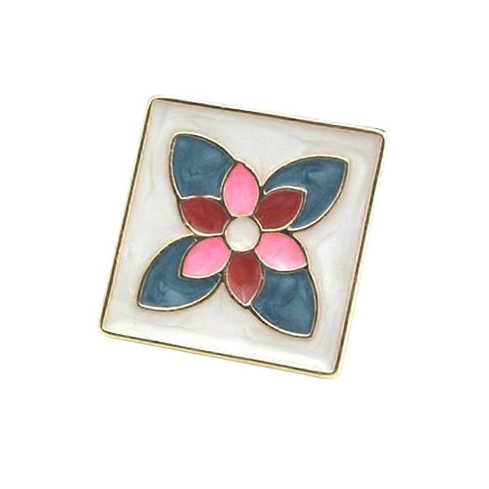 French Sleeve Cufflinks Rectangular Flower Pattern Designed for 2Pcs