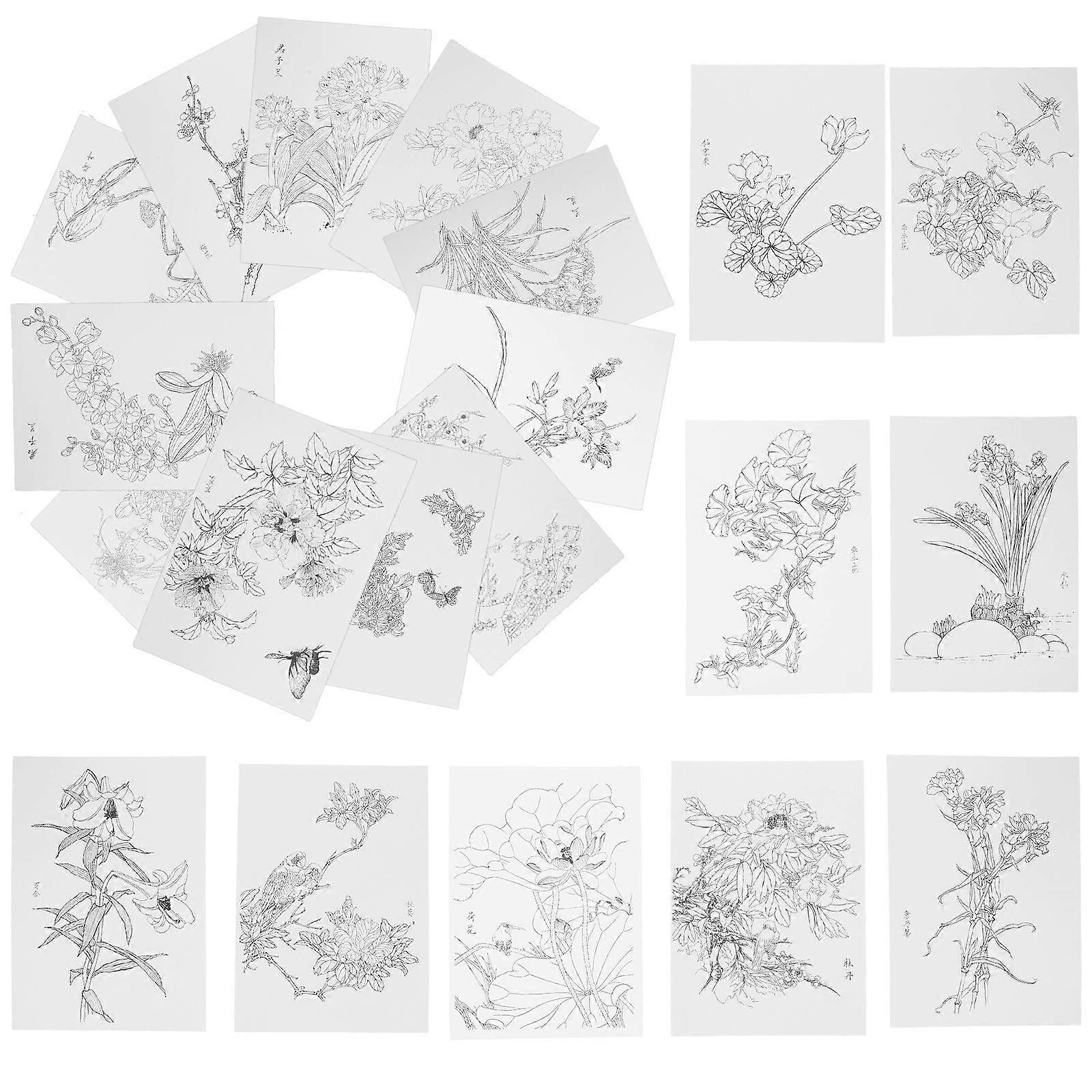 20 ark ritpapper akvarell ritpapper målarpapper målarpapper