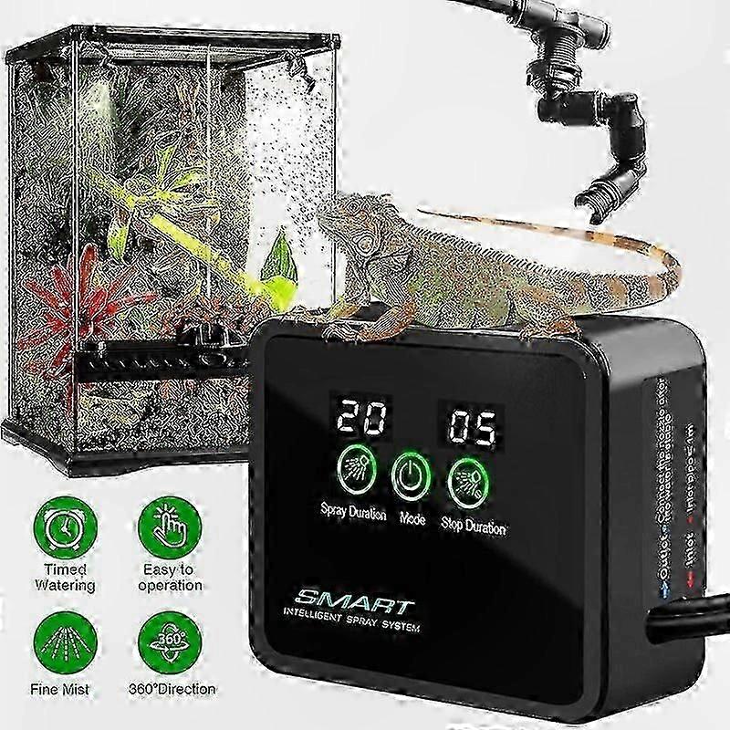 Smart Humidity Control System for Terrariums with Automatic Timer and Misting Functionality