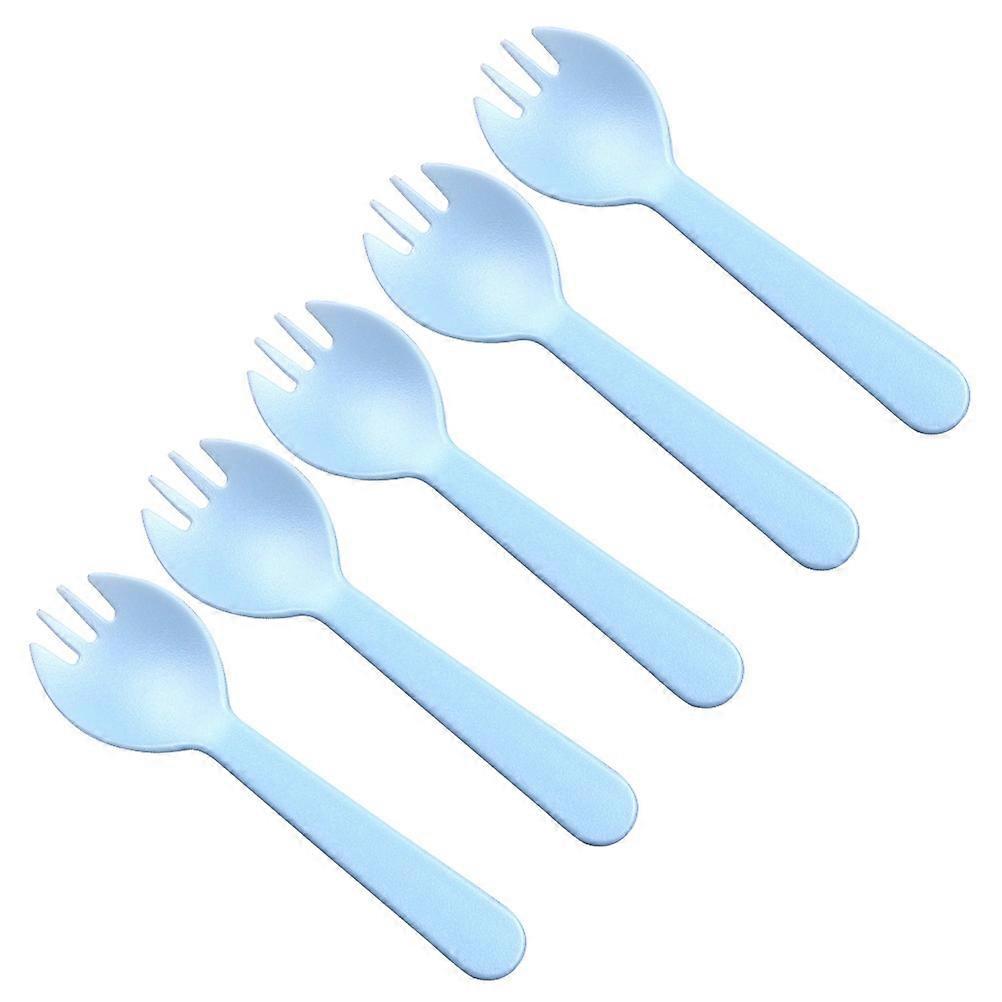 Spork 2-in-1 for Kitchen Use 100Pcs Blue