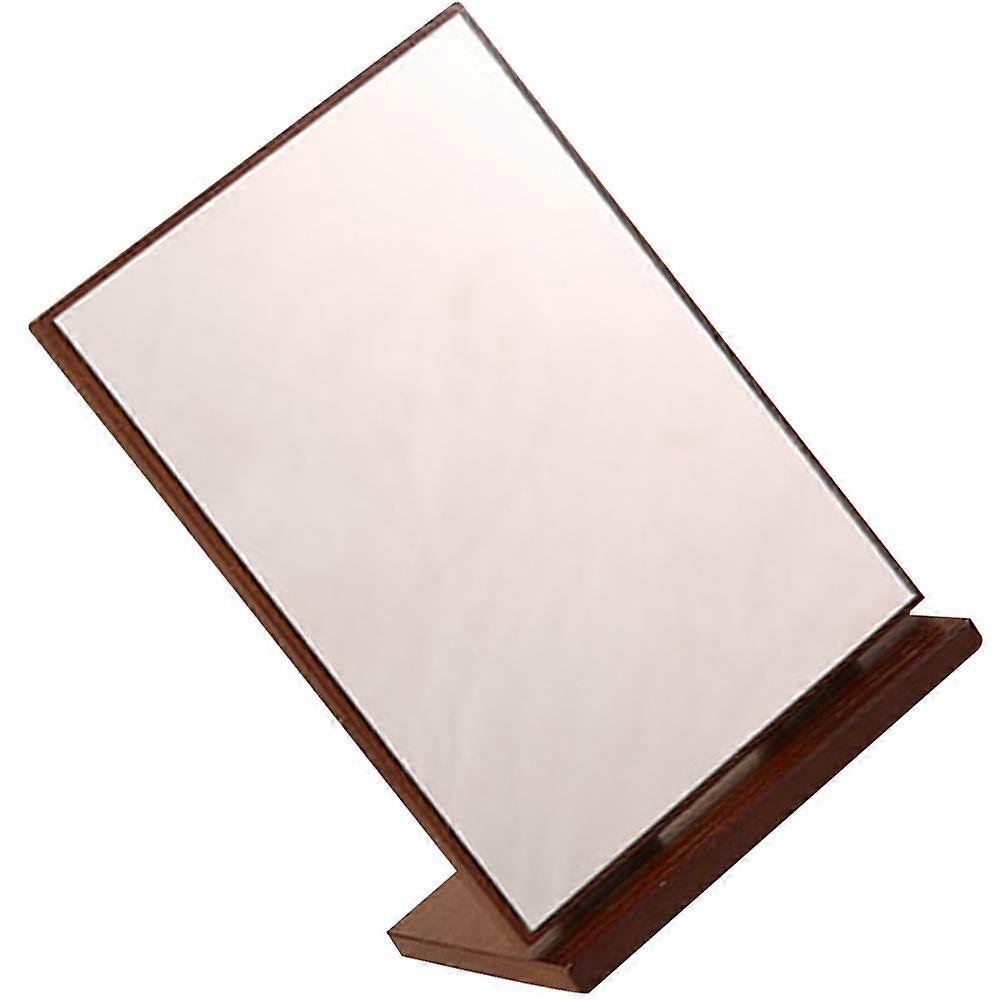Wooden Makeup Mirror Multifunctional Rotation Mirror for Makeup Dressing Table