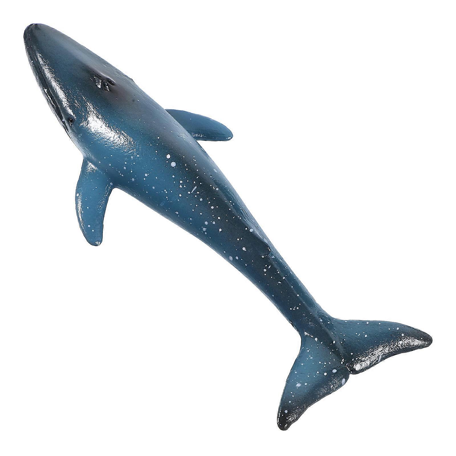 Small Whale Model for Decor Featuring 5Pcs Artificial Whale Figurines