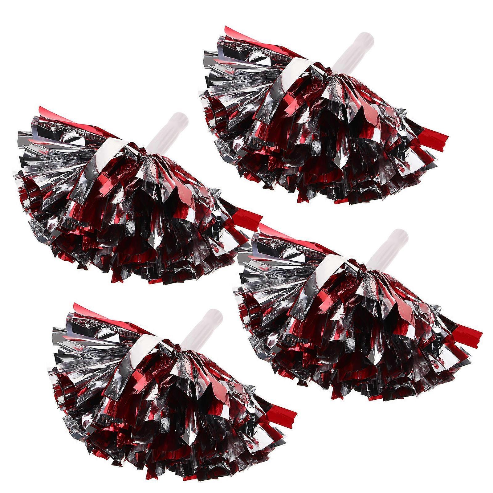 Cheerleader-Pompons, 16-teiliges Set mit Griffen