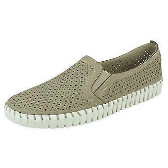 Ladies Skechers Air-Cooled Memory Foam Casual Shoes A La Mode 23967 - Taupe Textile - UK Size 6.5 - EU Size 39.5 - US Size 9.5
