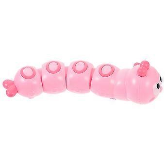 Chenille à remonter rose, jouet éducatif pour enfants, pour s'amuser.