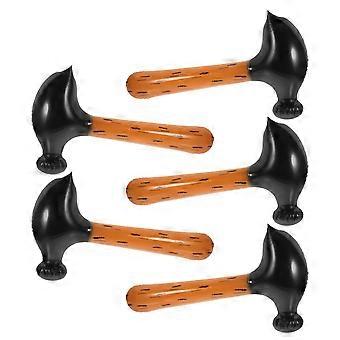 5pcs Pool Party Martelo Inflável Prop Martelo Decorativo Martelo Engraçado Brinquedo para Criança