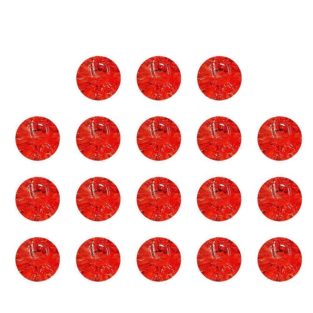 Red Clear Crystal Button Clothes Button 50Pcs Simple Sweater Fasteners