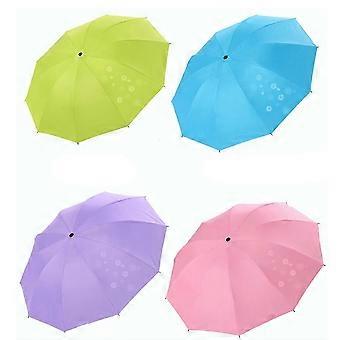 8 Ribs Umbrella Travel Umbrella compatible with Sun and Rain Protection