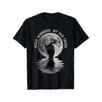 European Sizes Men's Casual Crew Neck T-Shirt - Black Slogan Print, Smooth Polyester Fabric - Summer Loose Fit _ Positioning Printing