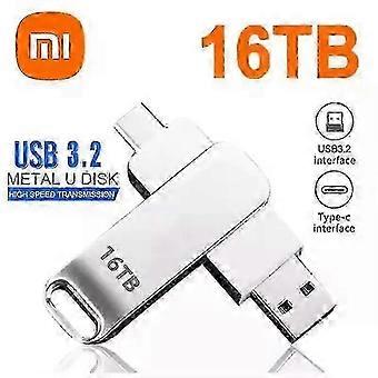 High Speed USB Transfer 16TB 3.2 Flash Drive, Waterproof Metal Pendrive Memory Card for Xiaomi, Flash Disk Memoria_Trending