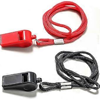Whistle with Lanyard for Coaches, Referees, Training, Outdoor Camping, Dog Training, Emergency Survival - Loud Clear Sound, Lightweight, Abs Plastic