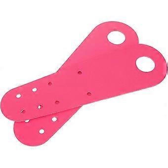 Teenbeschermers van leer voor skates, lichtroze, accessoire voor rolschaatsen.