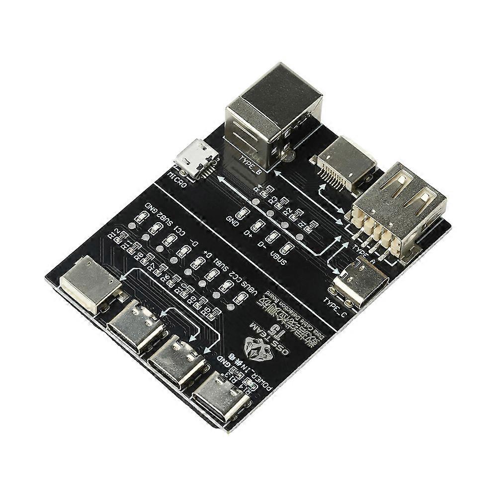 T5 Multi-Function Cable Testing Module Data Cable Tester with Anomaly Detection & Rapid Diagnosis compatible with USB/Type-C/Lightn