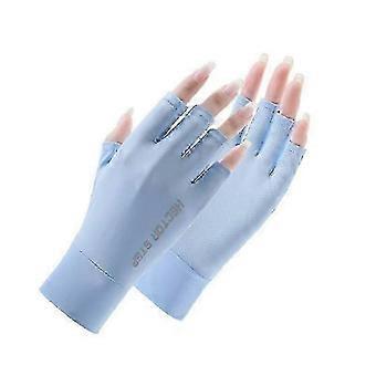 Fingerlose Sonnenschutzhandschuhe mit UV-Schutz 50+ für Damen zum Angeln, Autofahren, Radfahren und Wandern (Größen 26-27)