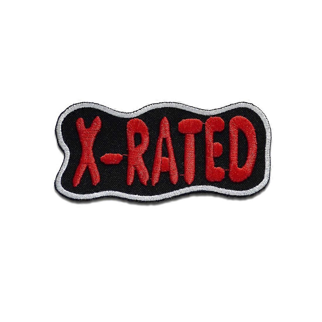 Patch - xRated Biker Quotes - black - 9.5 x 5 cm - patch patches