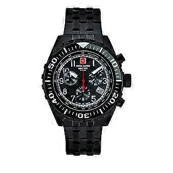 Swiss Alpine military men's watch Chrono 7076.9177SAM stainless steel