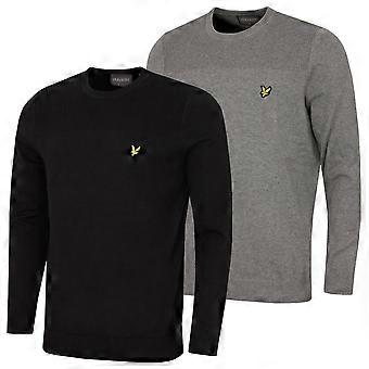 Lyle & Scott Mens 1874 Crew Neck Pullover Lightweight Golf Sweater