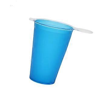 Pliable Drink Cup for Walks and Camps, Space-Saving Cup with Large Opening for Trail Use and Race Stop Water Breaks Daily Use, Blue Multicolor