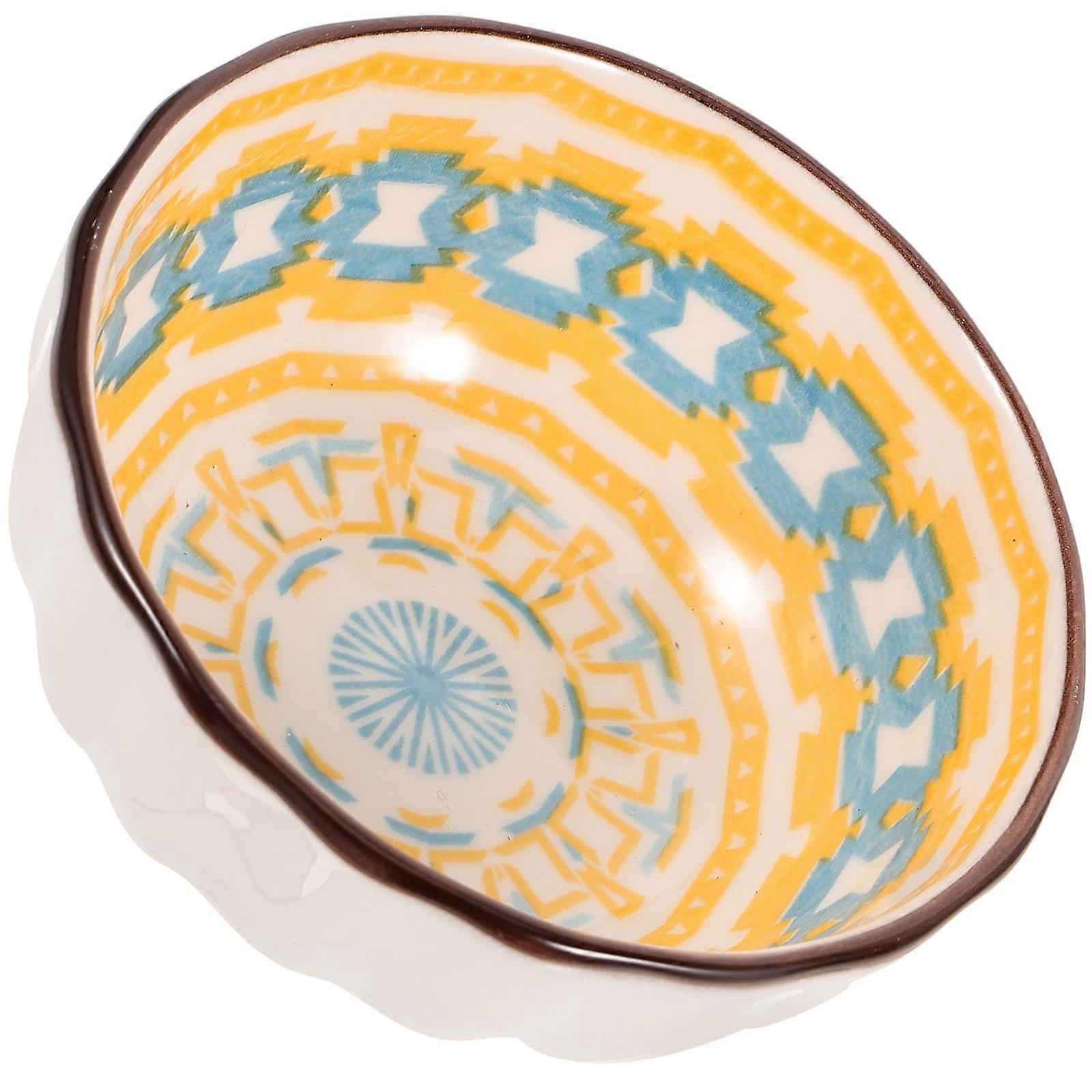 Small Sauce Bowls Ceramic for Dipping Function 5Pcs Multi
