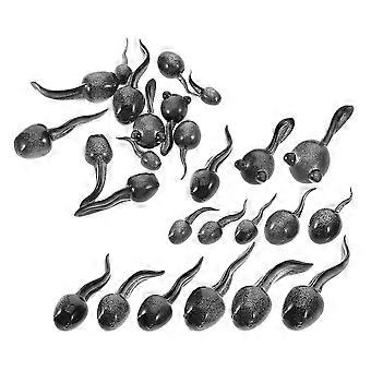 26pcs Miniatur Kaulquappe Figuren Harz Mini Kaulquappe Ornament für Moos Mikro Landschaft Dekorationen Bonsai Garten Ornamente