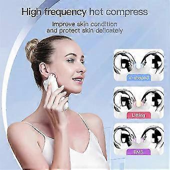 Elektrisk V-Face Lift Roller Massager EMS Mikrostrøm Vibration Løftende Hud Stram Massage Skønhed