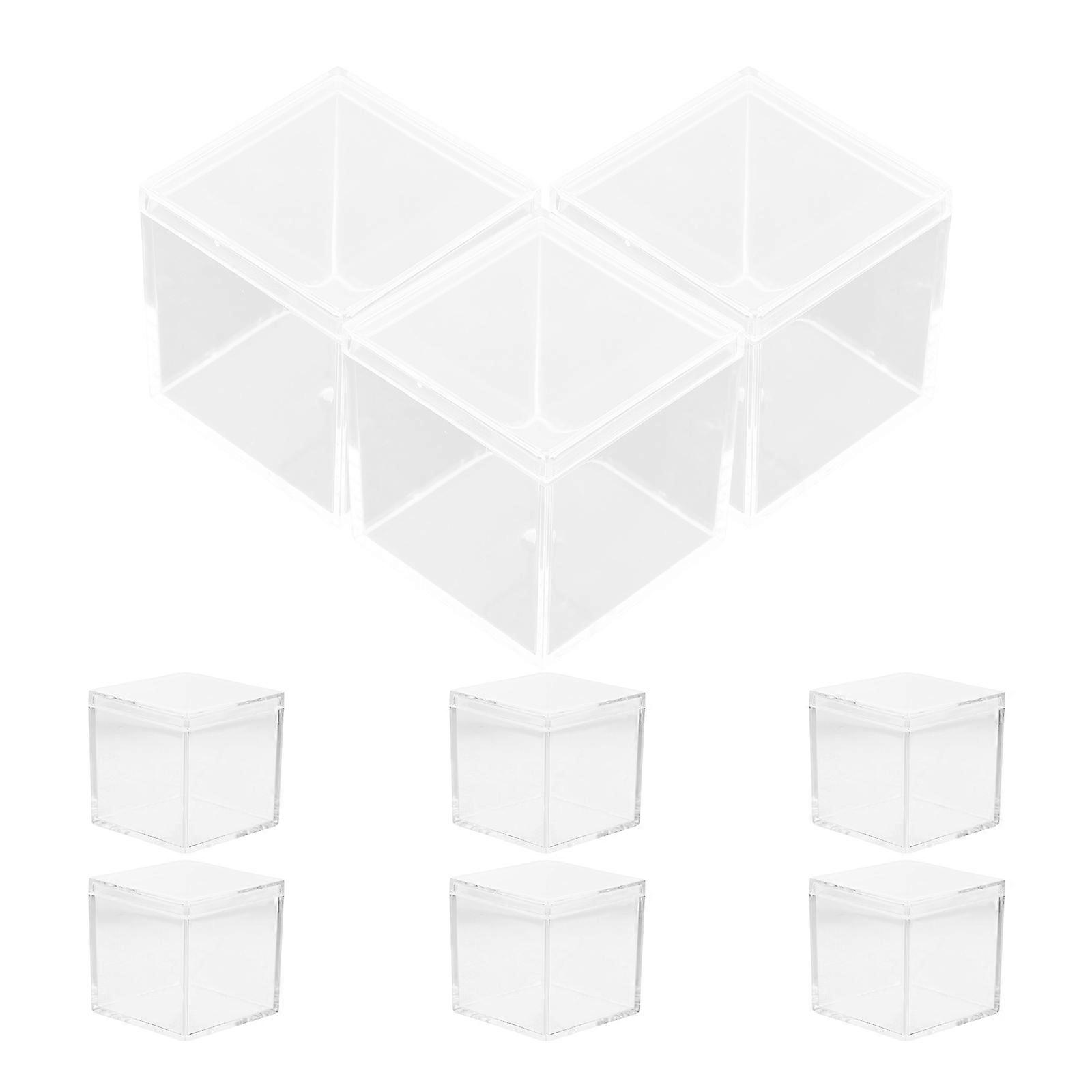 9pcs Mini Square Candy Box Sample Box Multifonctionnel Storage Box Candy Holder