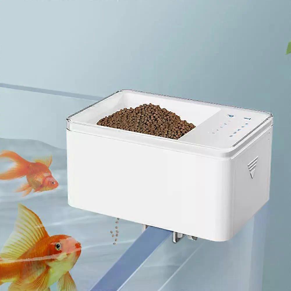 Automatic Fish Feeder with Timer, LED Display, 500ml Capacity, Battery Operated
