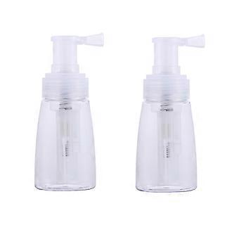 2PCS Transparent Powder Spray Bottle Set for Even Dispersion and Compact Travel Use