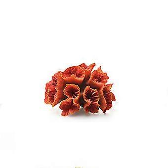 Artificial Coral Reef Stone Decoration for Fish Tank Orange Resin Decor