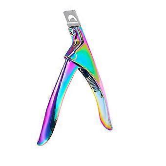 Professional Stainless Steel Nail Trimmer Acrylic False Nail Clippers for Fake Nail Tips Cutter Nail Manicure Tools Spray painted black