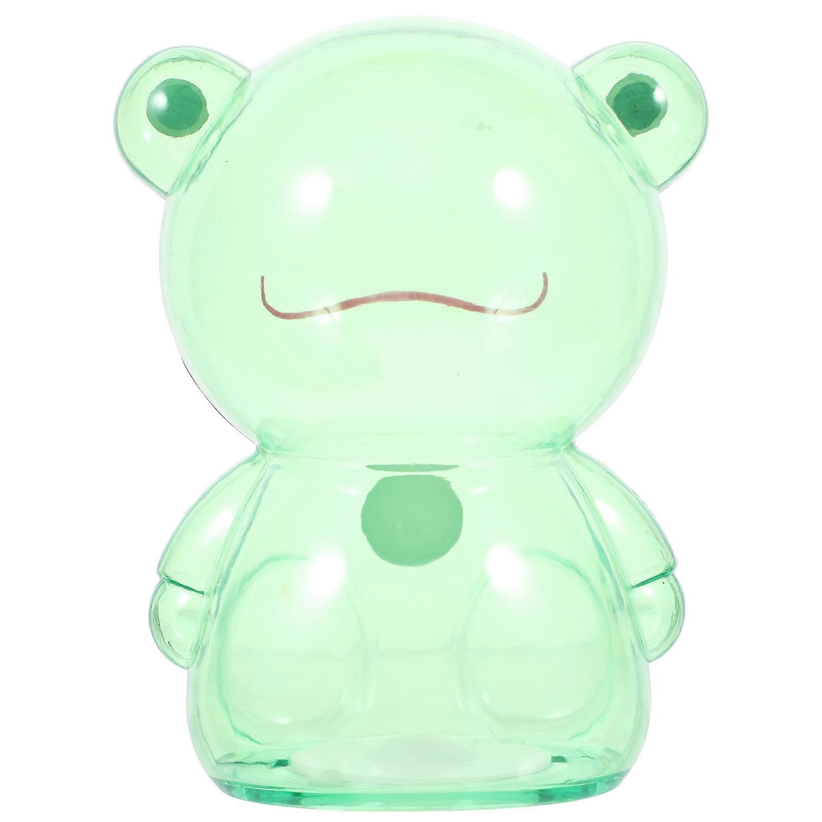Creative Green Frog Money Saving Box for Storage Use Practical Coin Container