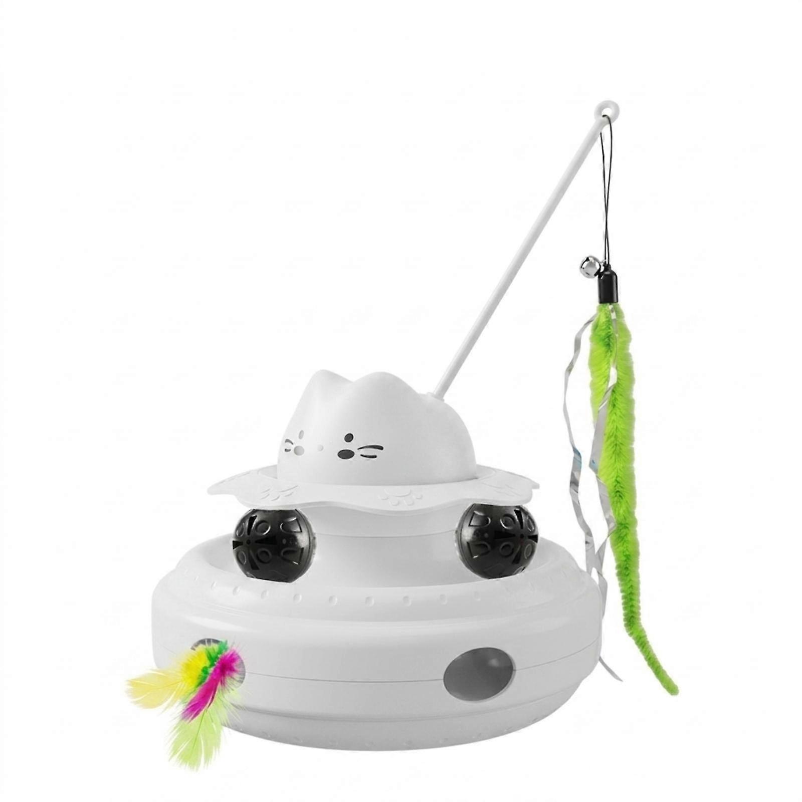 Electric Cat Teaser Rechargeable Interactive Cat Toy Automatic for Cats, Kittens