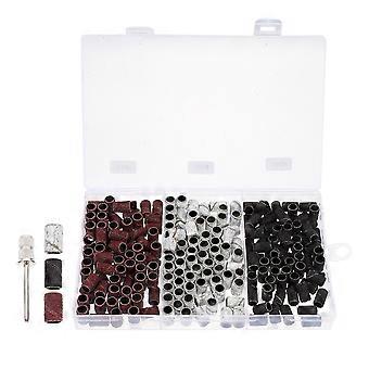 Nail Grinding Head Polishing Sand Ring for Professional Use 210Pcs