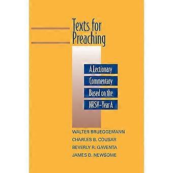Texts For Preaching - Year A - Walter Brueggemann - Paperback - en Book