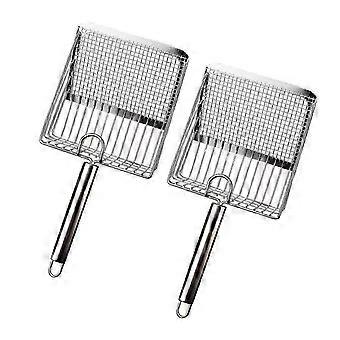 Stainless Steel Handle Cat Litter Sifter Scooper for Household Cleaning